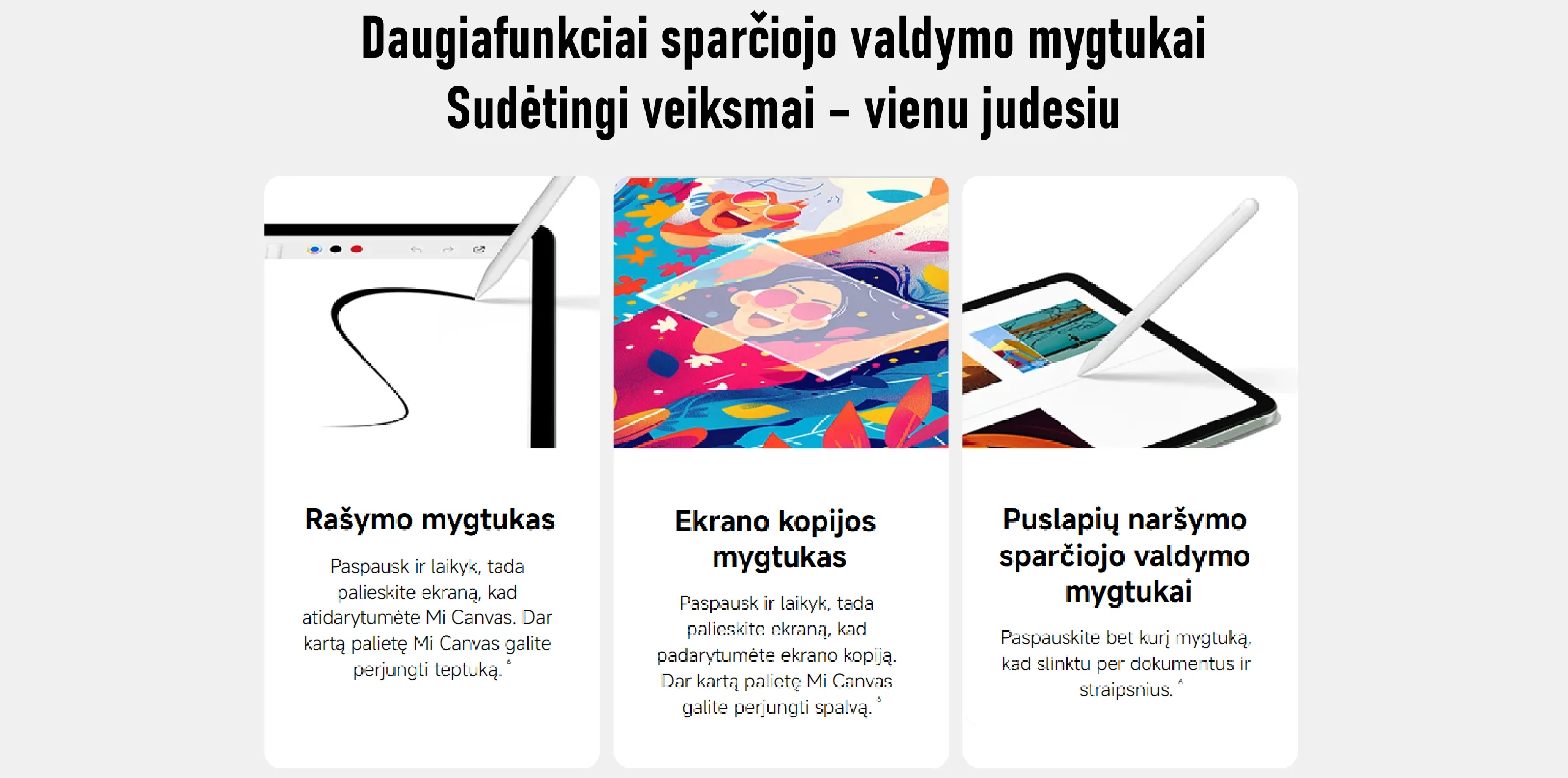 Xiaomi Redmi Smart Pen 1S, balta, 7 nuotrauka
